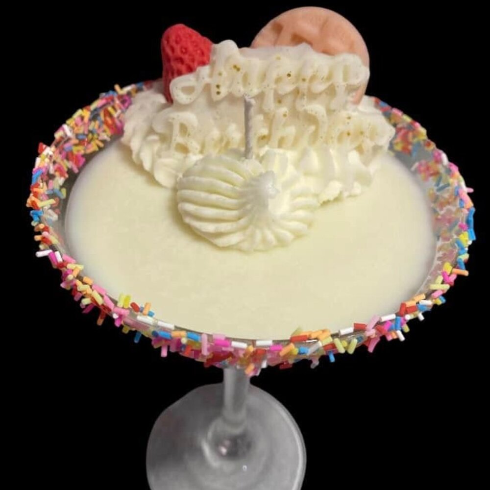 Hand Crafted Birthday Martini Candles